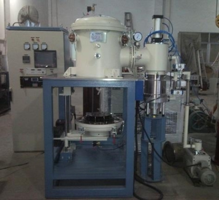 Печь с нагревом молибденовой проволокой и нижней загрузкой